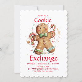Cookie Exchange-gruppinbjudan som du anpassar Inbjudningar