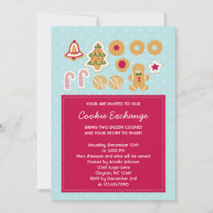 Cookie Exchange-inbjudan Inbjudningar