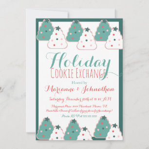 Cookie Exchange Julgran Julfirande Inbjudningar
