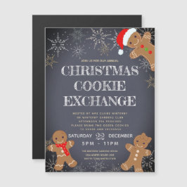 Cookie Exchange Party Helgdag Magnetisk Inbjudningskort