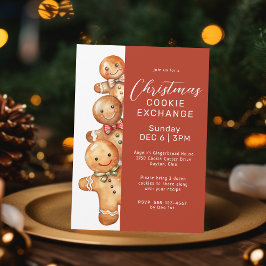Cookie Exchange Party i för Cute Gingerd-familjen Inbjudningar