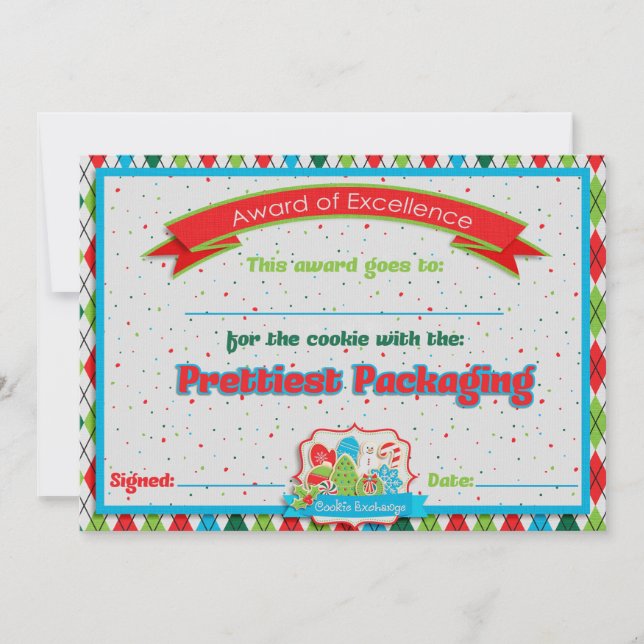 Cookie Exchange Prettiest Packaging Award (Framsida)