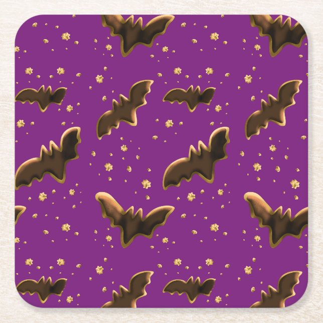Cookie Fladdermus och Crumbs Underlägg Papper Kvadrat (Framsidan)