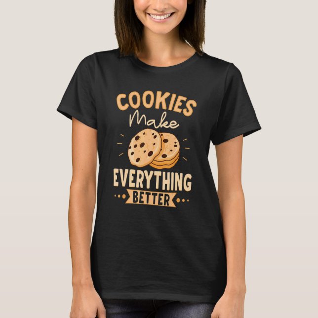 Cookie För barn Manar Women Pastry Chef Bakers T Shirt (Framsida)