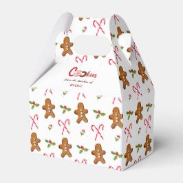 Cookie för pepparkaksgubbe & Candy cane Helgdag Presentaskar