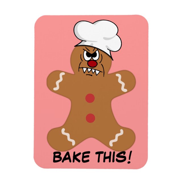 Cookie för skal Pepparkaksgubbe Magnet (Vertikal)