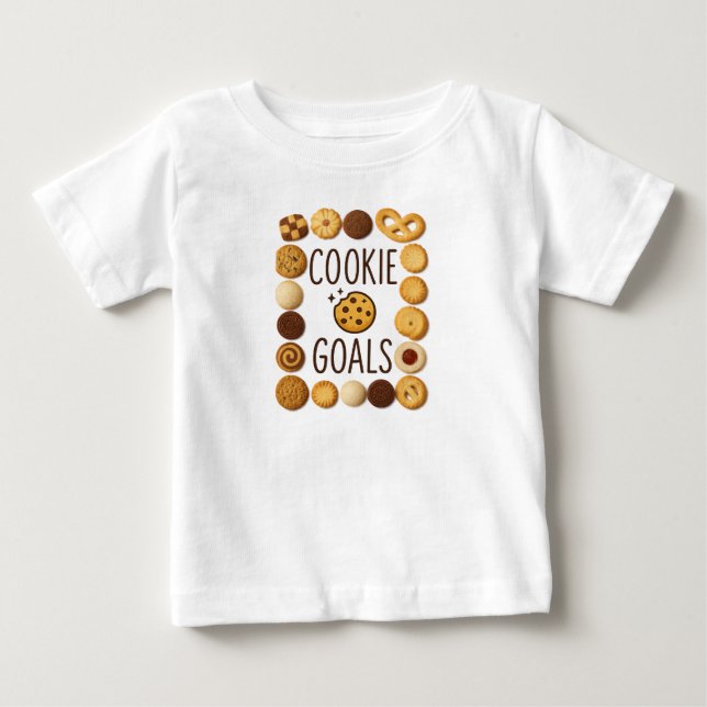 Cookie Goals Småbarn Shirt T Shirt (Framsida)