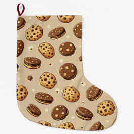 Cookie Helgdag Stockings Stor Julstrumpa