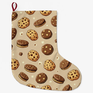 Cookie Helgdag Stockings Stor Julstrumpa