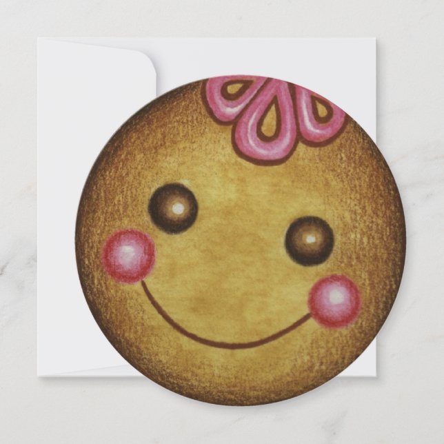 Cookie-inbjudningar till jultomte Party Inbjudningar (Framsida)