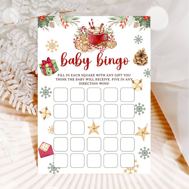 Cookie-julen Baby Bingo Baby Shower Game Inbjudningar (Skapare uppladdad)