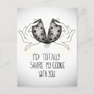 cookie kärlek vykort