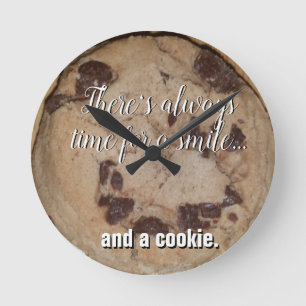 Cookie-klocka Rund Klocka