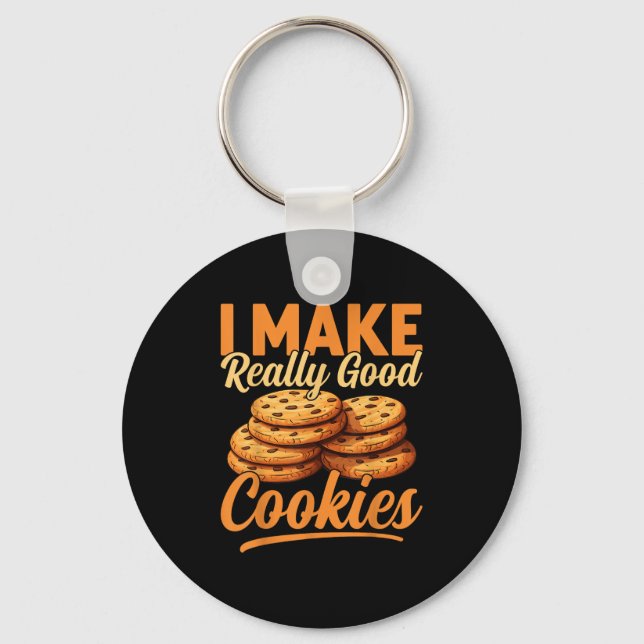 Cookie Maker Co. Uni-adults Humorous Modern Black  Nyckelring (Framsida)