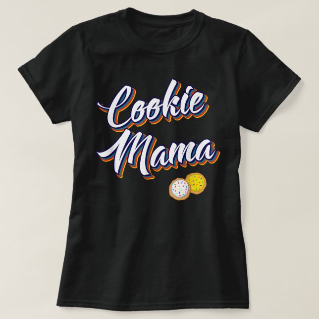 Cookie Mamma Mamma Retro Sugar Cookies Dealer Moth T Shirt (Design framsida)
