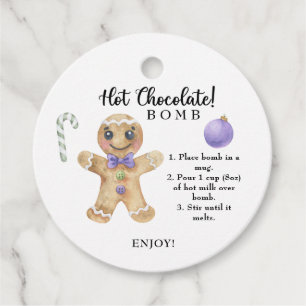 Cookie man - Hett chokladbomb Gåvor Etiketter