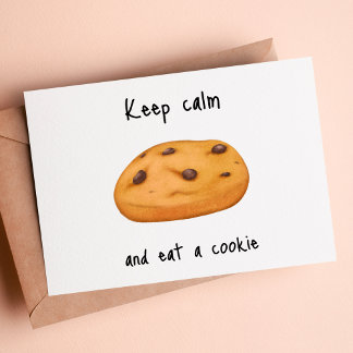 Cookie med Chocolate Chip Vykort