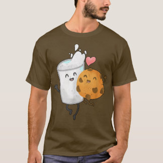Cookie Mjölk Kärlek Kawaii Kawaii Anime Neko Ramen T Shirt