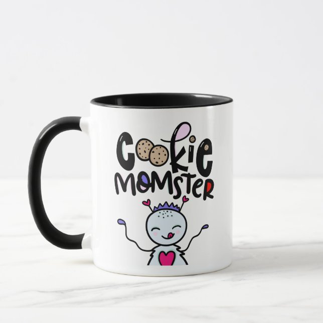 Cookie Momster, hand plockade Mugg (Vänster)