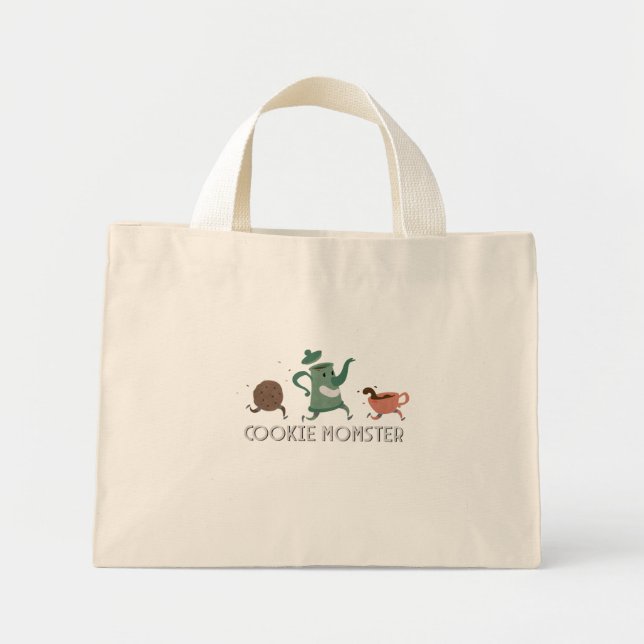 Cookie Momster Mini Tygkasse (Framsidan)