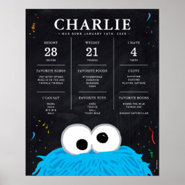Cookie Monster | 1:a födelsedagsmilstolpen Poster