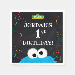 Cookie Monster | 1st Birthday Pappersservett