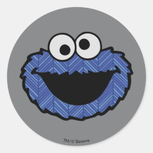 Cookie Monster 80-tals nostalgi Runt Klistermärke