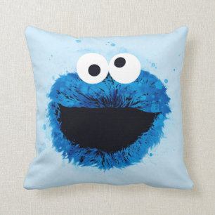 Cookie Monster   Akvarell Trend Kudde