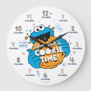 Cookie Monster All tid är Cookie-tid Stor Klocka