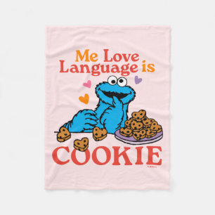 Cookie Monster   Alla hjärtans dagsoffert Fleecefilt