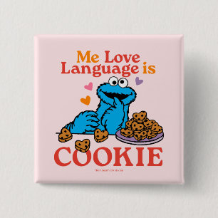 Cookie Monster Alla hjärtans dagsoffert Knapp