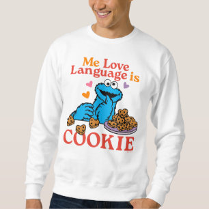 Cookie Monster Alla hjärtans dagsoffert Lång Ärmad Tröja