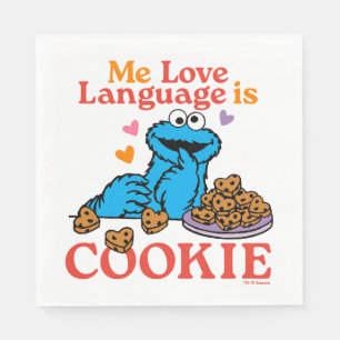 Cookie Monster   Alla hjärtans dagsoffert Pappersservett