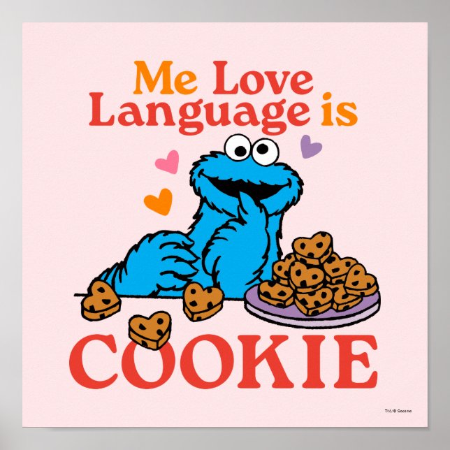 Cookie Monster | Alla hjärtans dagsoffert Poster (Framsidan)