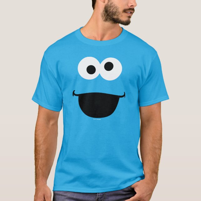 Cookie Monster-ansikte konst Tröja (Framsida)