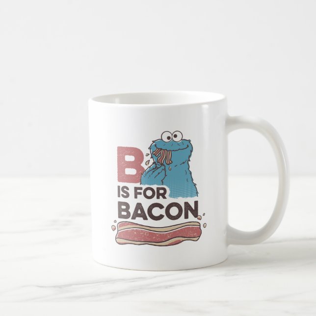 Cookie Monster | B är för Bacon Kaffemugg (Höger)