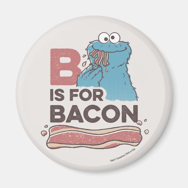 Cookie Monster | B är för Bacon Magnet (Framsidan)
