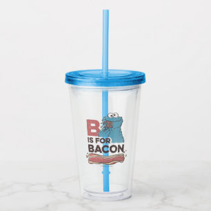 Cookie Monster B är för Bacon Take Away Mugg