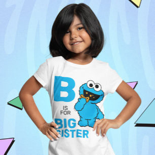 Cookie Monster   B är för Big Sister T Shirt
