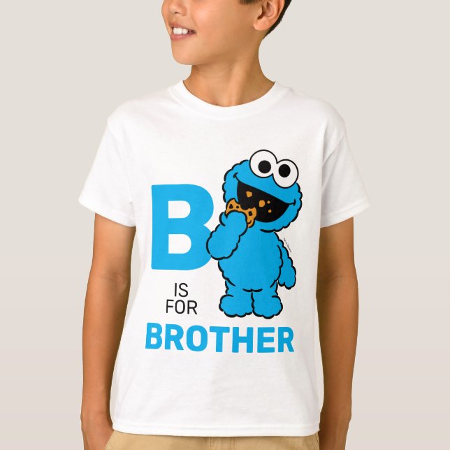 Cookie Monster | B är för Bror T Shirt (Framsida)