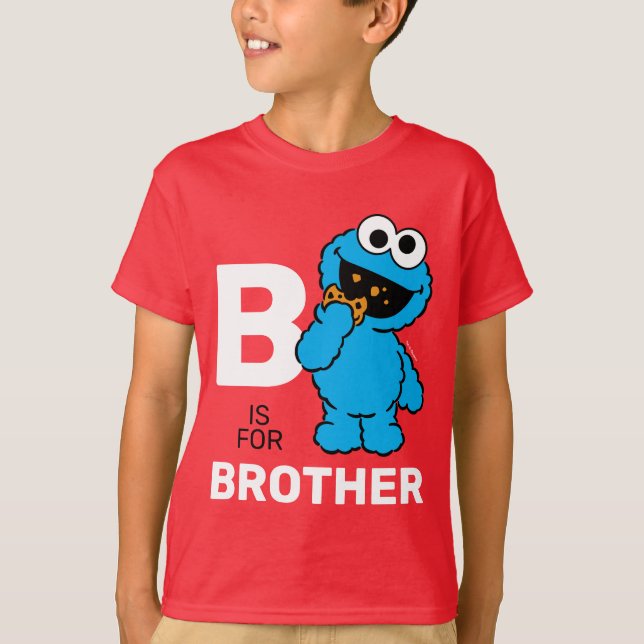 Cookie Monster | B är för Brother T Shirt (Framsida)
