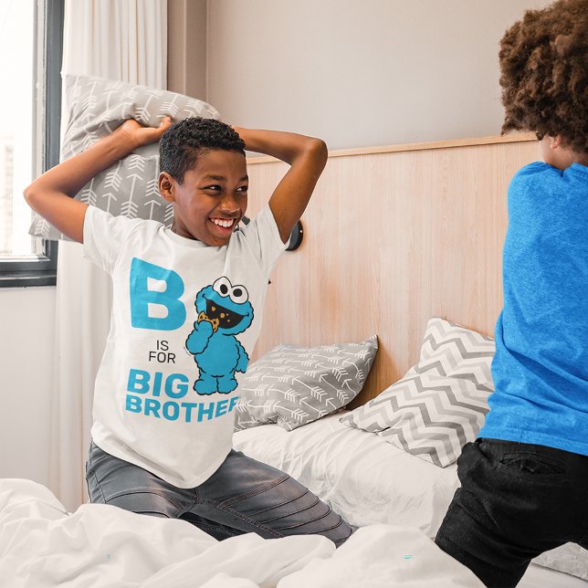 Cookie Monster | B är för Storebror T Shirt (Kid wearing t-shirt)