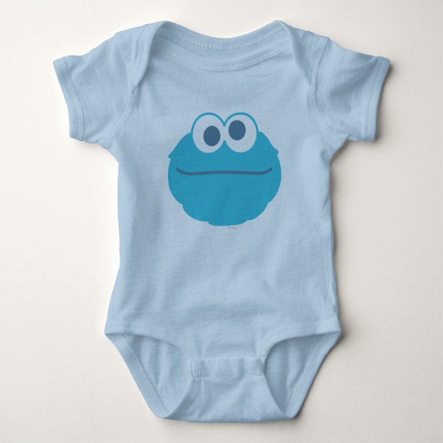 Cookie Monster Baby Big Ansikte Tröja (Framsida)
