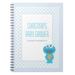 Cookie Monster Baby Shower Guest & Gift List Anteckningsbok
