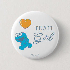 Cookie Monster Baby Shower Team Tjej Knapp
