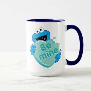 Cookie Monster "Be Mine" Alla hjärtans hjärta godi Mugg