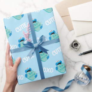 Cookie Monster "Be Mine" Valentines hjärtgodis Presentpapper