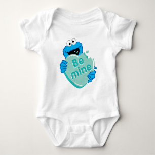 Cookie Monster "Be Mine" Valentines hjärtgodis T Shirt