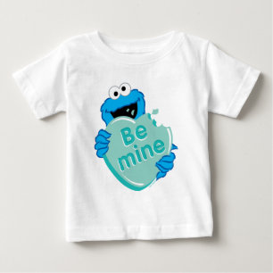 Cookie Monster "Be Mine" Valentines hjärtgodis T Shirt