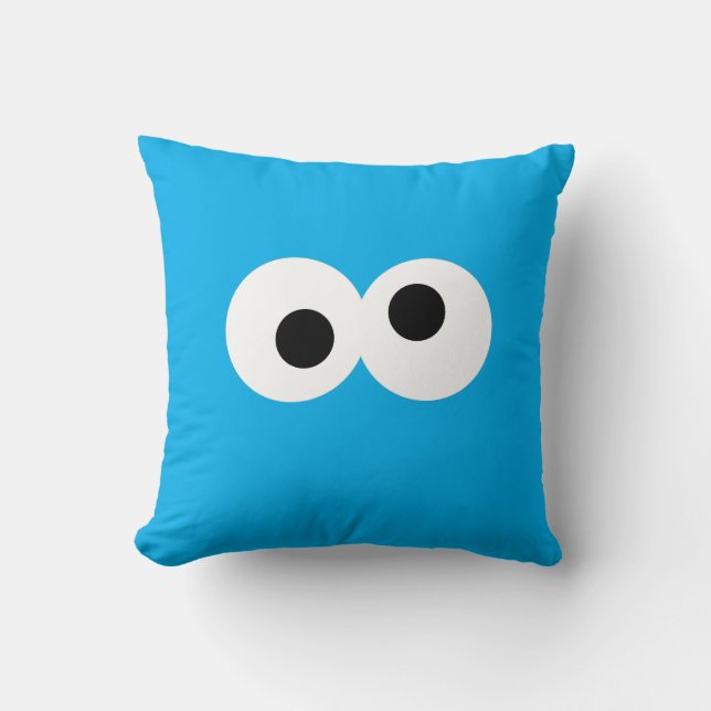 Cookie Monster Big Ansikte Kudde (Framsida)